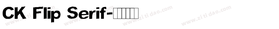 CK Flip Serif字体转换